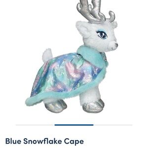 NWT Build-A-Bear Blue Snowflake Cape- includes garment only